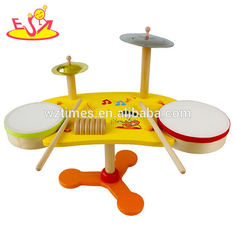 wholesale new fashion children wooden drum set cheap kids wooden drum set W07A096