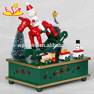 top fashion kids wooden wind up music box for Christmas W07B013C