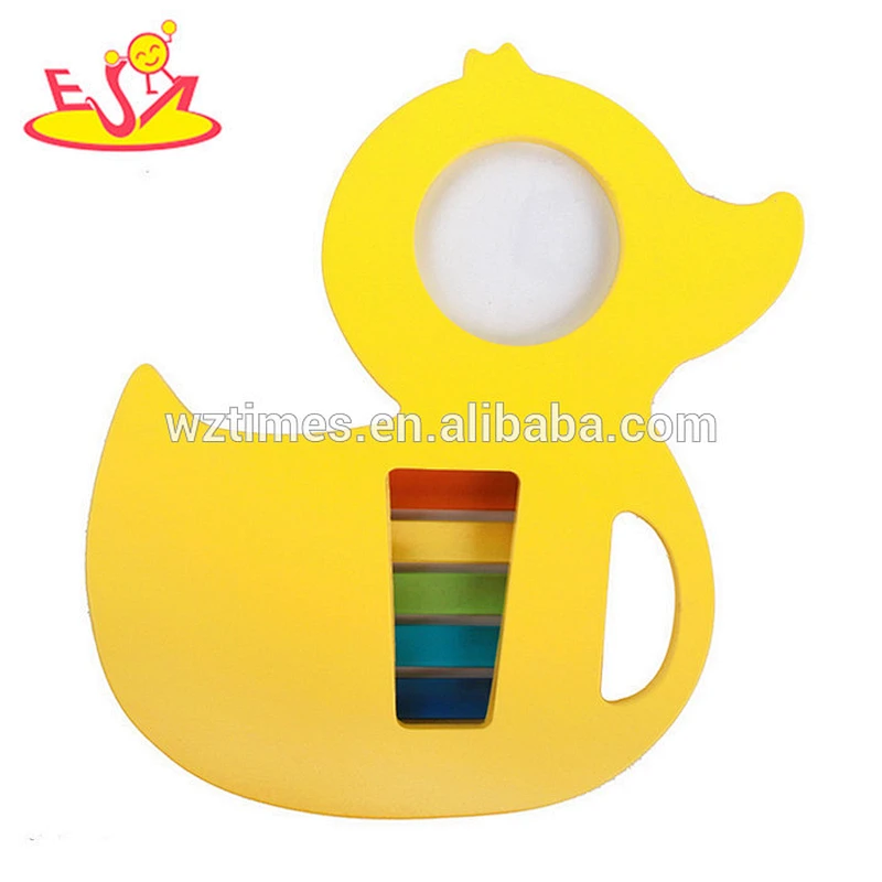 2018 wholesale yellow duck wooden baby xylophone new design wooden baby xylophone best wooden baby xylophone for sale W07C059