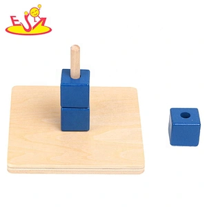 High quality educational wooden montessori blocks for children W12F091