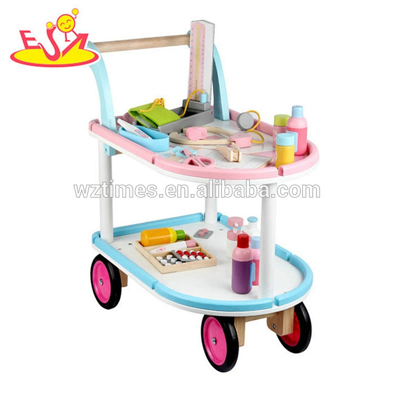 Medizinischer Wagen des pädagogischen Großhandelskrankheiten-Spielzeugs mit 15 PC für Rollenspiel des Babys W10D162