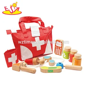 New hottest pretend play wooden doctor set toy for kids W10D155