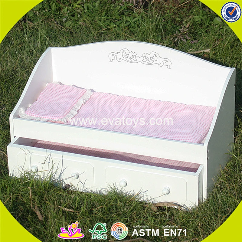 hottest sale girls toy wooden 18 inch doll furniture with cabinet W06E003
