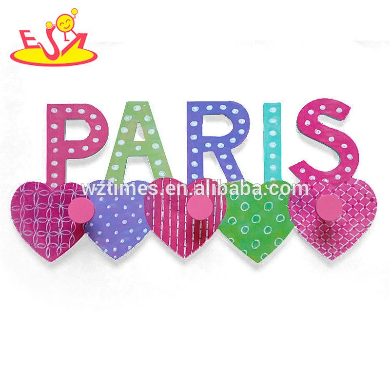wholesale household lovely wooden Hanger Hook for children W09B083