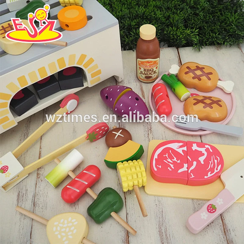 wholesale lovely mini wooden toy kitchen set for children as gift W10D113