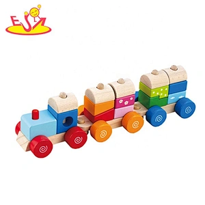 Top sale creative wooden train set with low price W04A068