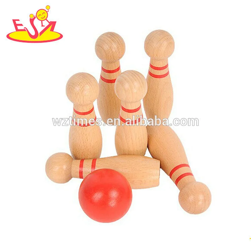 Wholesale most popular funny wooden bowling game for children W01A303