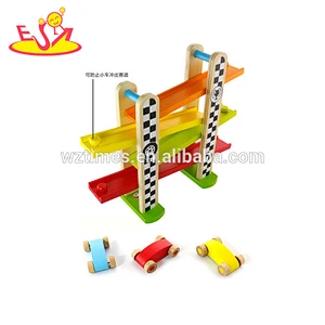 Top fashion children wooden rail car toy for wholesale W04E034