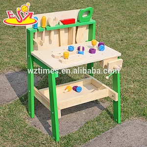 Wholesale early learning pretend game wooden tools table toy for children W03D057