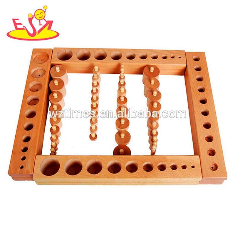 2018 New design preschool geometry puzzle wooden toddler montessori toys W12F008