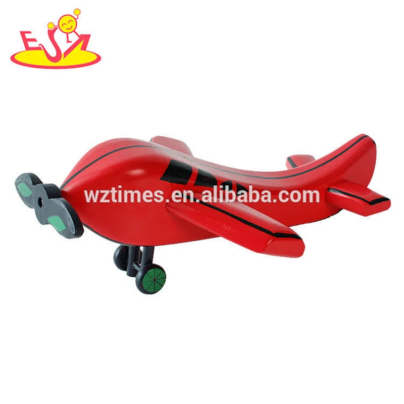 New design funny wooden airplane toy for children W04F008