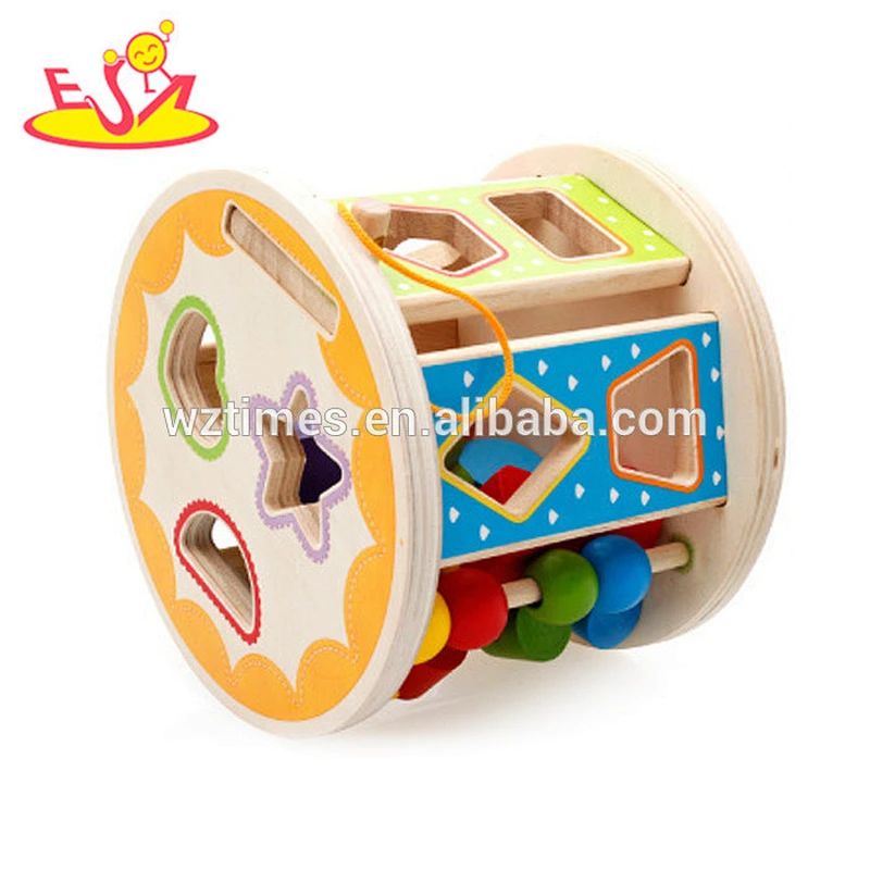 wholesale baby wooden shape sorter toys multi-functional kids wooden shape sorter toys W12D066