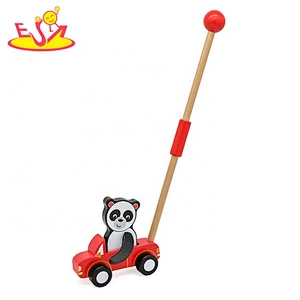 New hottest preschool wooden toddler walking toys for push along W05A028