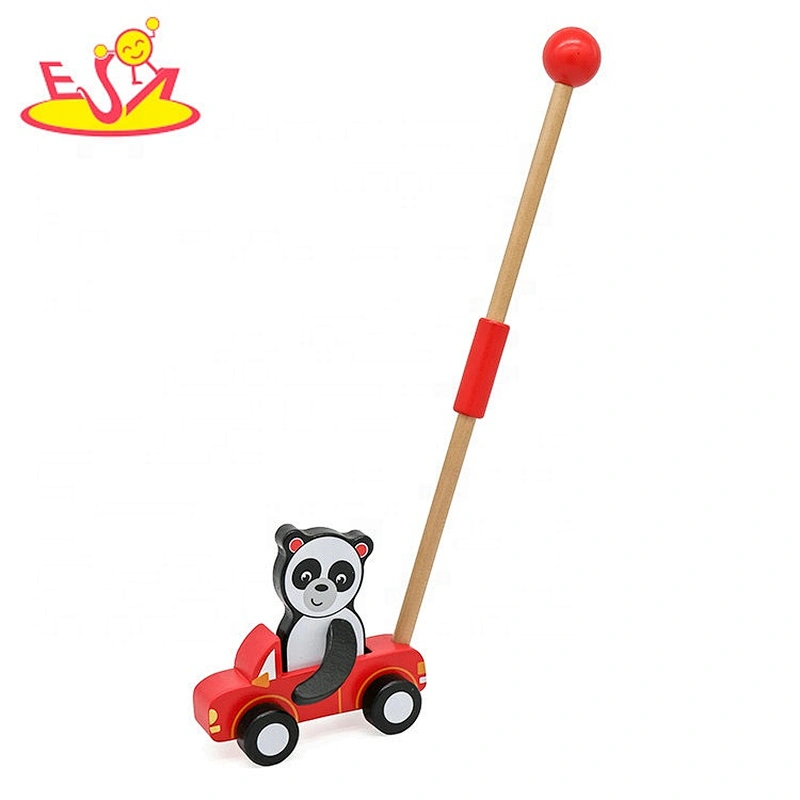 New hottest preschool wooden toddler walking toys for push along W05A028