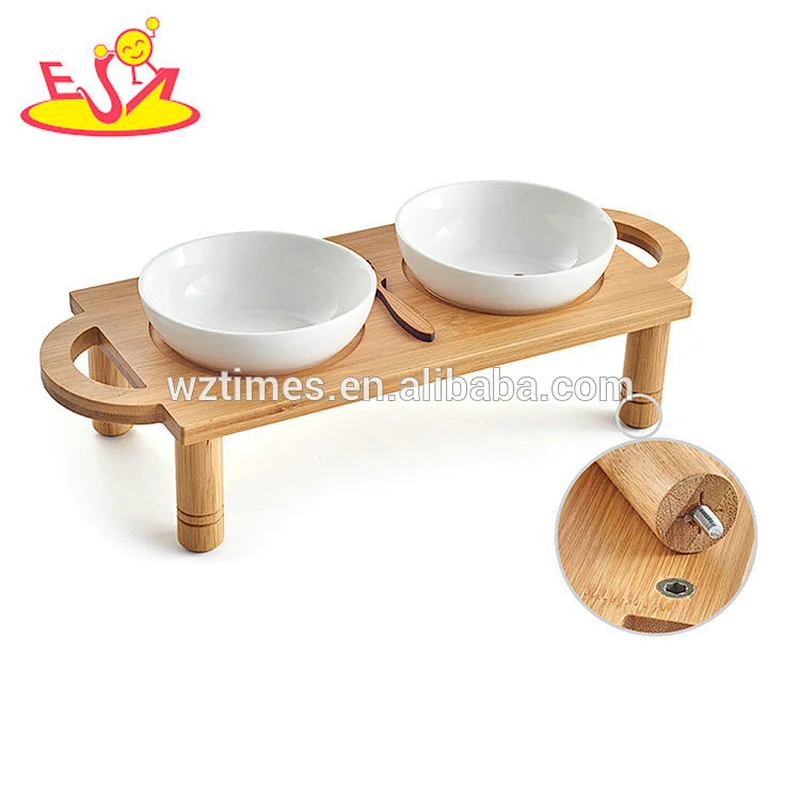 Wholesale cheap sale education animal use wooden automatic pet feeder W06F061
