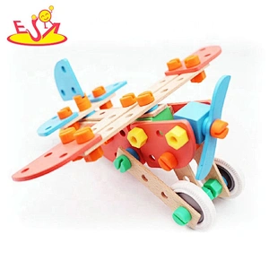 High quality educational diy wooden building kits for boys W03B082