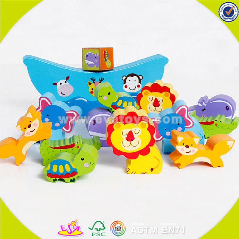 2018 wholesale top sale wooden balancing toy for kids,Cheap wooden balancing toy,DIY colorful wooden balancing toy W11F047