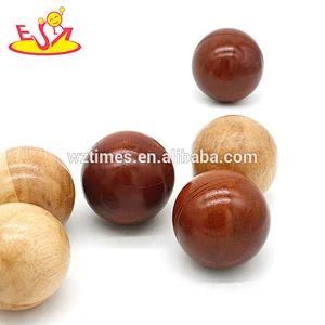 Most popular children wooden outdoor ball for throwing W01A306