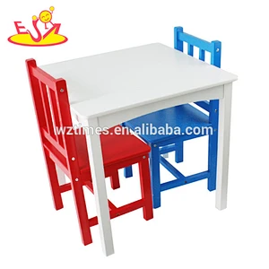 Wholesale hot wooden study table and chairs set,simple style kids table and chairs set,top sale table and chairs set W08G223