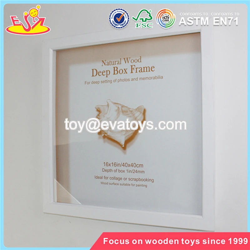 Wholesale great kids wooden white picture frame best selling wooden white picture frame W09A007