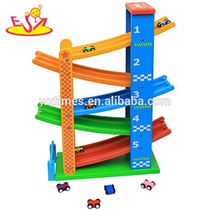 wholesale new fashion baby wooden car slide most popular children wooden car slide W04E029