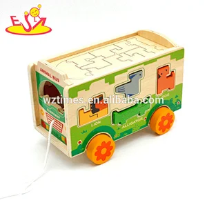 Das populärste hölzerne Zugtierwarenkorbspielzeug für Kinder als Geschenk W05C066