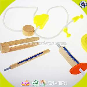 wholesale baby wooden medical toy, hot sale kids role play wooden medical toy, popular wooden medical toy W10B041