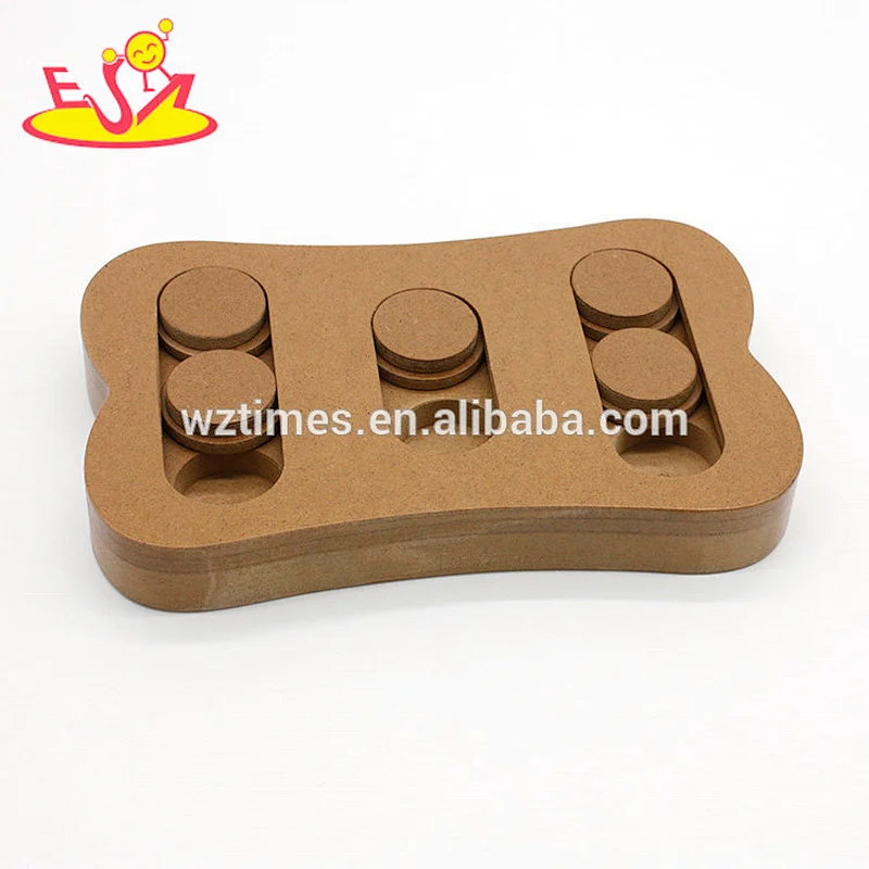 Wholesale unique style wooden cat pets interactive toy for animal W06F034
