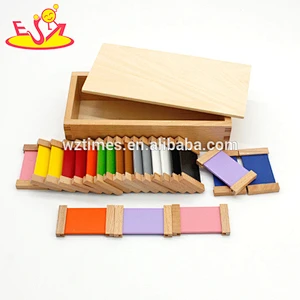 Wholesale early learning wooden color tablets for toddler as best gift W12F029-Z