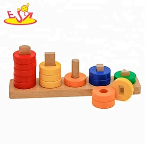 Pädagogisches hölzernes Regenbogenspielzeug der neuen Ankunft für Kinder W13D205