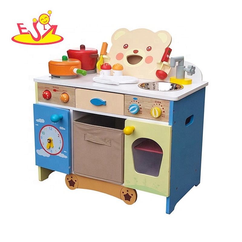 2018 wholesale wooden kids cooking set for pretend play W10C146