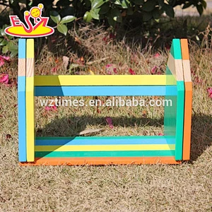 Wholesale multi color pencil shape wooden adjustable book end for kids W08D031