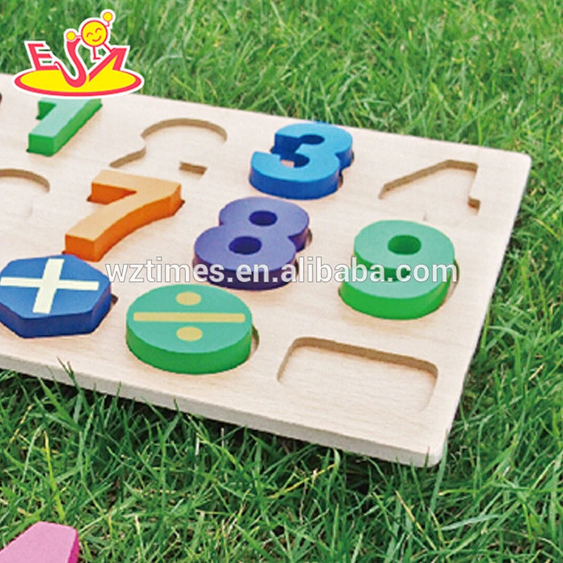 Wholesale useful wooden math counting toy for kids' early learning W14B067