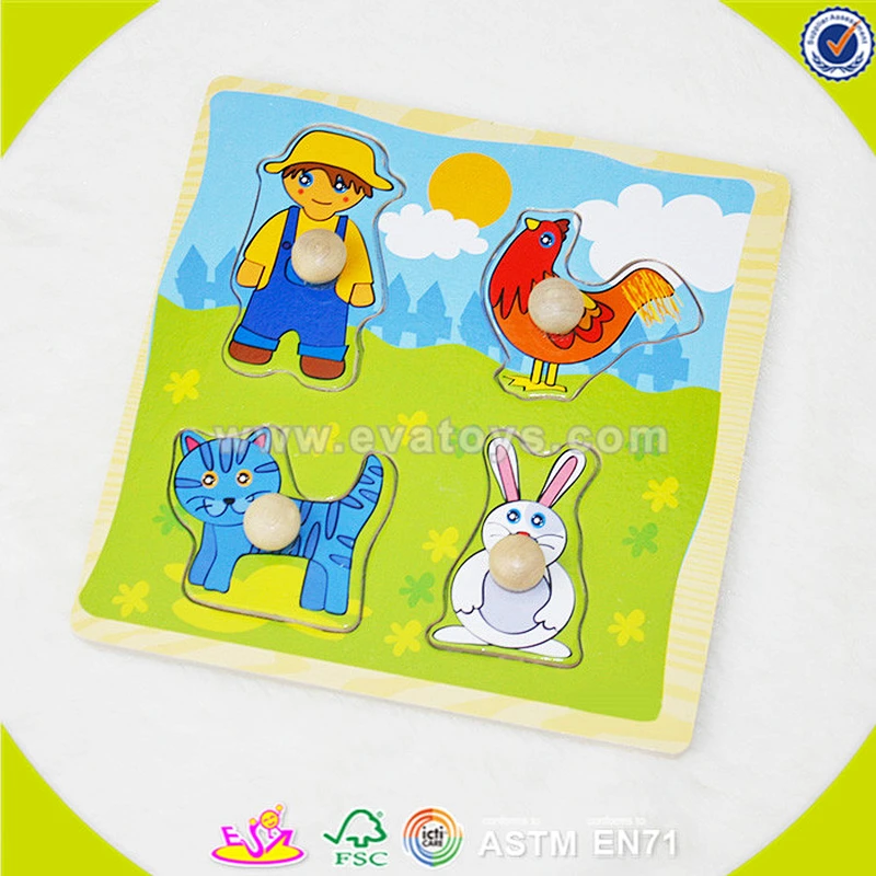 wholesale best sale wooden kids Puzzle top fashion wooden kids Puzzle W14M075