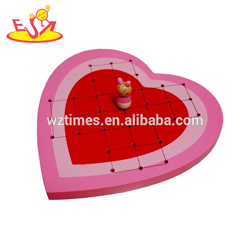 Wholesale new fashion wooden chess toy checker board game for children W11A091
