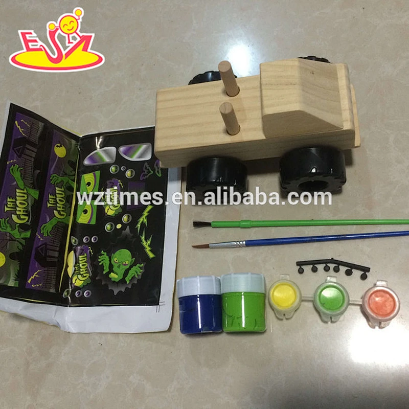 2018 wholesale most popular children's wooden toy tank W03A082