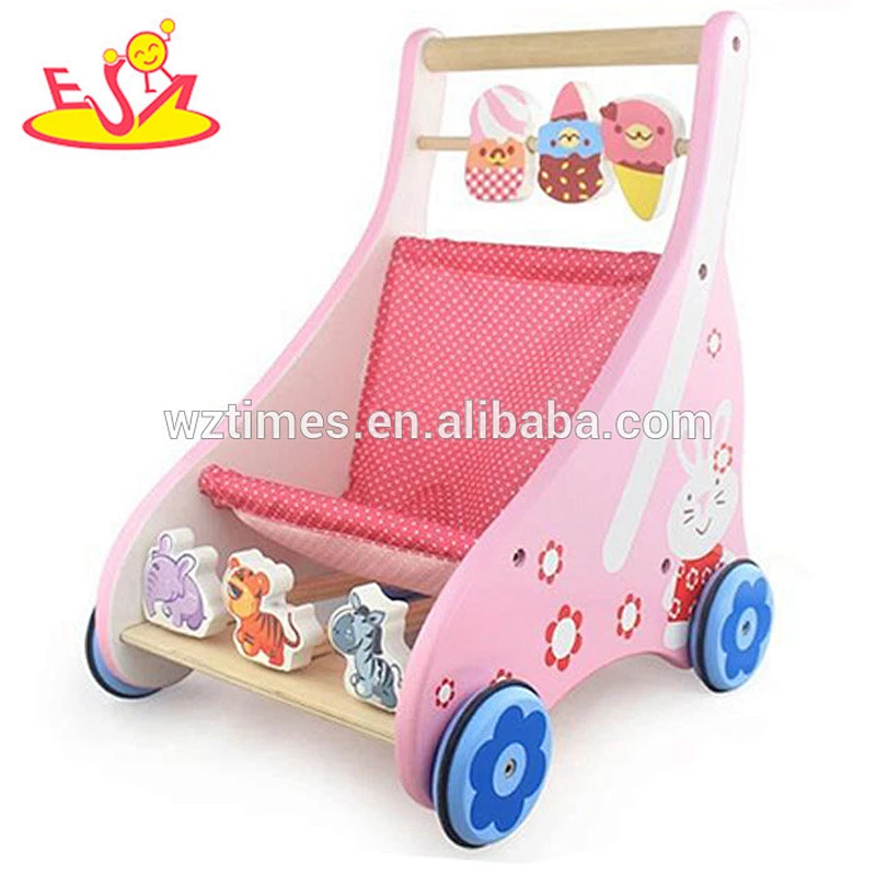 wholesale wooden new model baby walker cheap wooden new model baby walker W16E024A