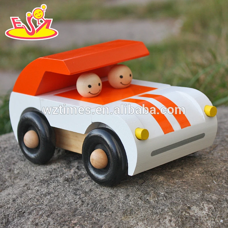 2018 New design cheap wooden baby toy car high quality wooden baby toy car best sale wooden baby toy car W04A325