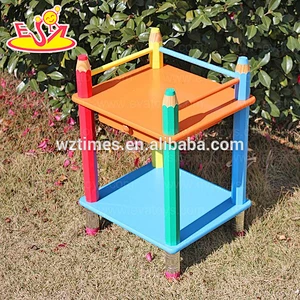 Wholesale top sale baby wooden 2 layer shelf used in home or kindergarten W08C060