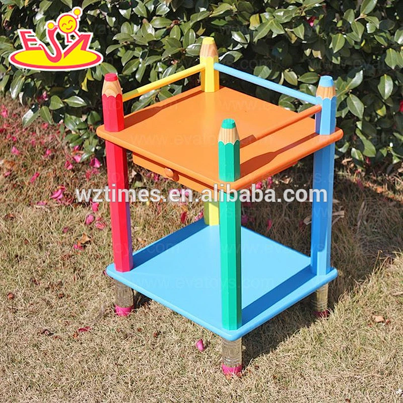 Wholesale top sale baby wooden 2 layer shelf used in home or kindergarten W08C060