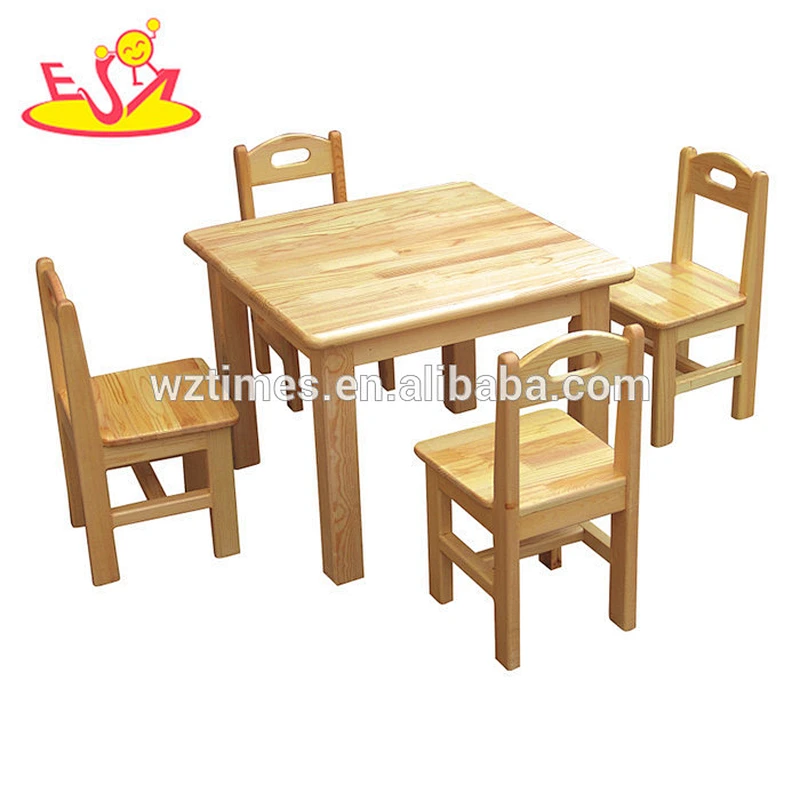 Fashionable and simple style wooden tables chair sets for wholesale W08G209