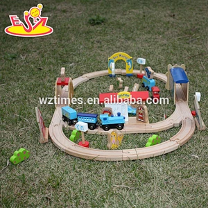 2018 wholesale baby wooden car track toy cheap kids wooden car track toy funny children wooden car track toy W04D013