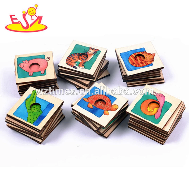 wholesale top fashion children wooden jigsaw puzzle for sale as gift W14A148