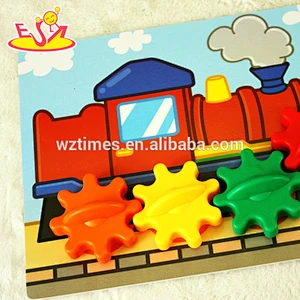 2018 wholesale kids wooden cartoon toy cheap baby wooden cartoon toy fashion children wooden cartoon toy W01B030
