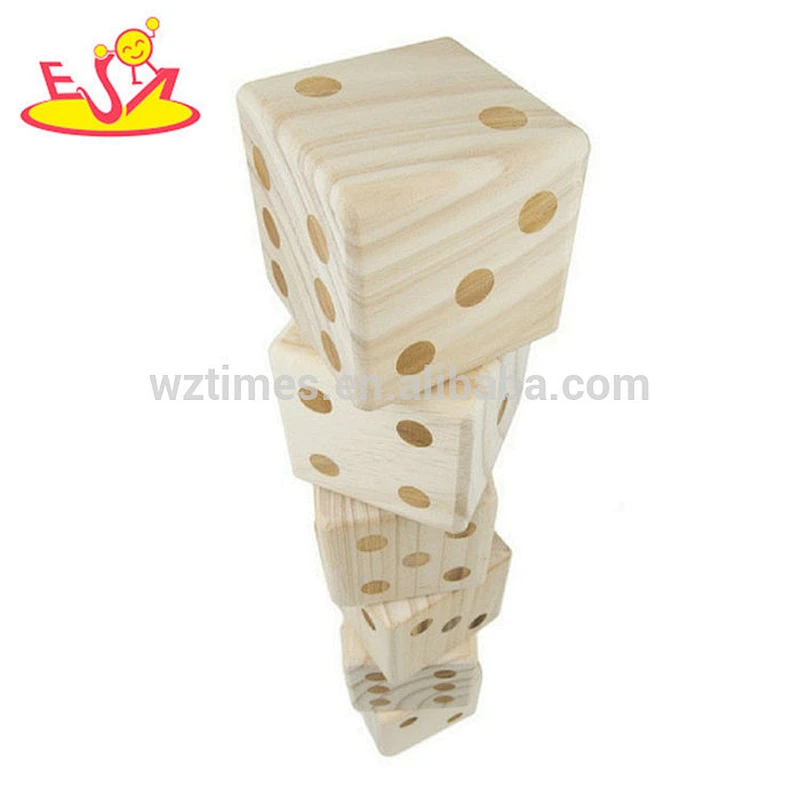 Customize classic wooden dice games for adults W01D008