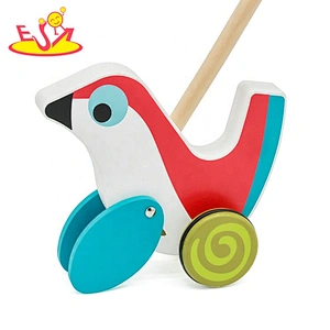 New hottest preschool wooden toddler walking toys for push along W05A028