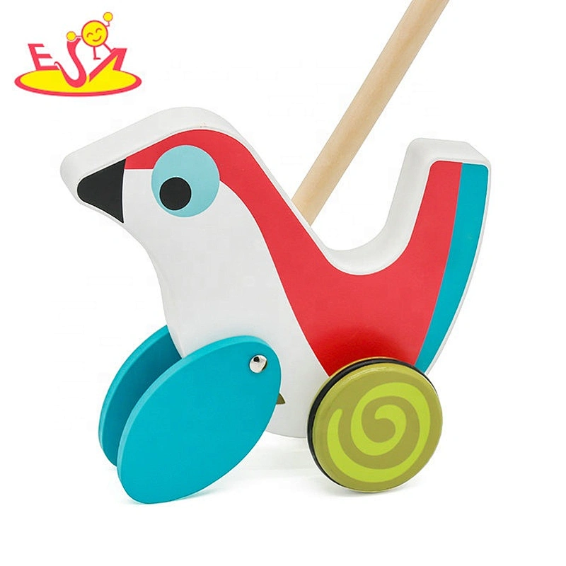 New hottest preschool wooden toddler walking toys for push along W05A028