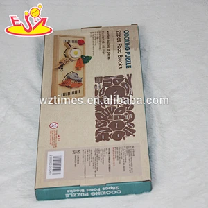 wholesale educational fruit shape wooden blocks for babies W14A157