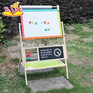 2018 New design wooden magnetic drawing board high quality wood kids drawing board best wood drawing board for toddlers W12B103