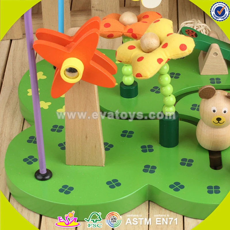 wholesale wooden baby toy beads multi-functional wooden baby toy beads wooden baby toy beads W11B074